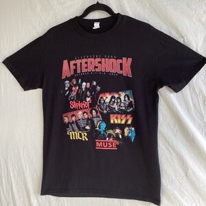 2022 Aftershock concert Slipknot KISS Muse MCR t shirt